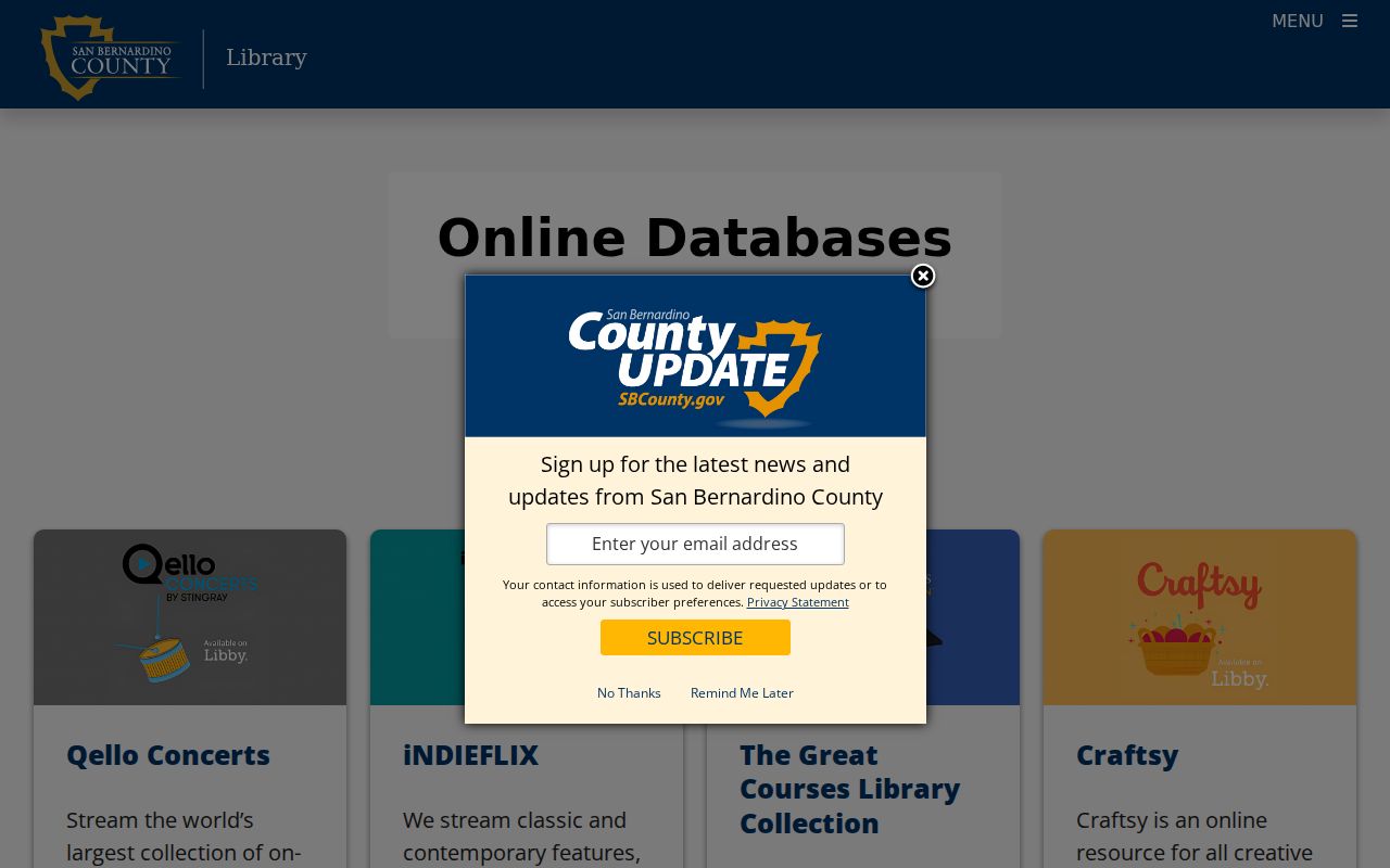 Rialto people directories in San Bernardino County Library databases
